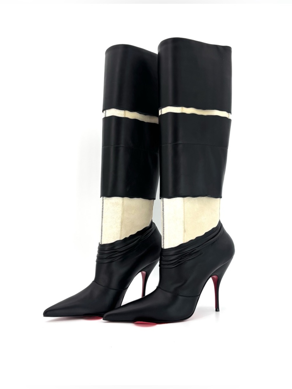 Christian Louboutin x Maison Margiela Xrismarteen 100 Knee High Boots 37.5